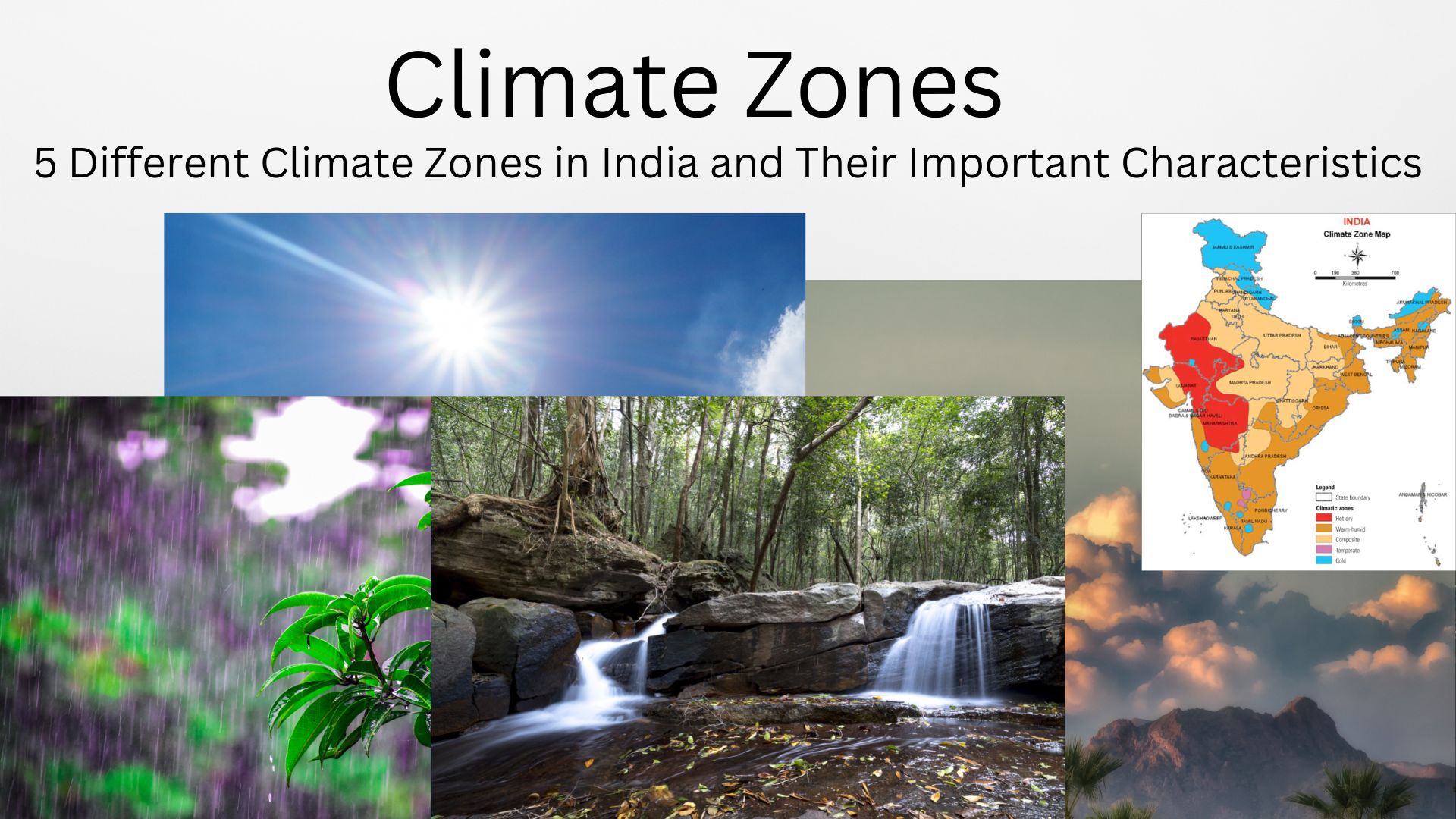 5 Different Climate Zones in India and Important Characteristics